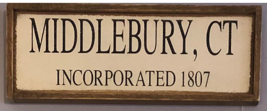 Newbury Place | Southbury, CT | Town Wooden Sign with Frame