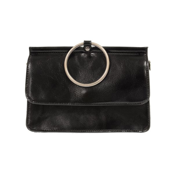 Joy Susan Lux Crossbody Wristlet Clutch, Black