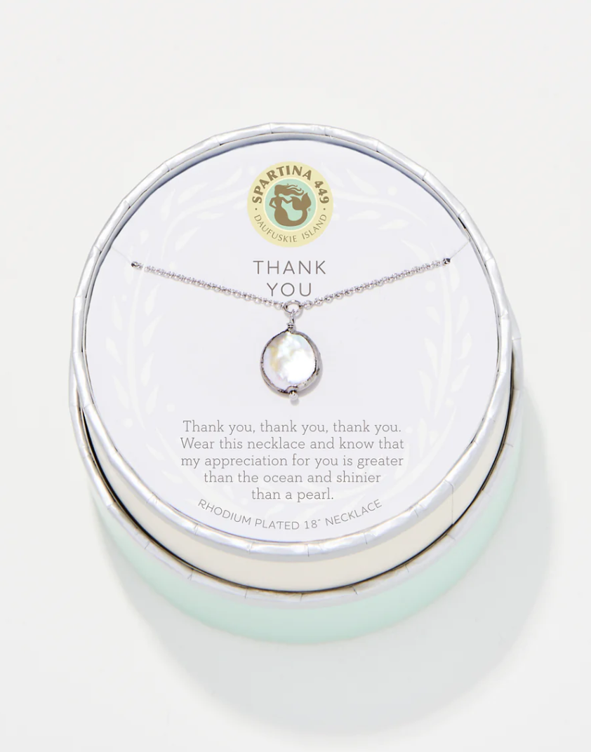 Newbury Place | Southbury, CT | Sea La Vie Thank you Coin Silver Necklace